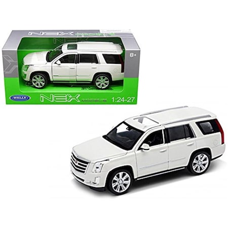 Welly Welly 24084W 2017 Cadillac Escalade with Sunroof White 1-24 - 1-27 Diecast Model Car 24084W